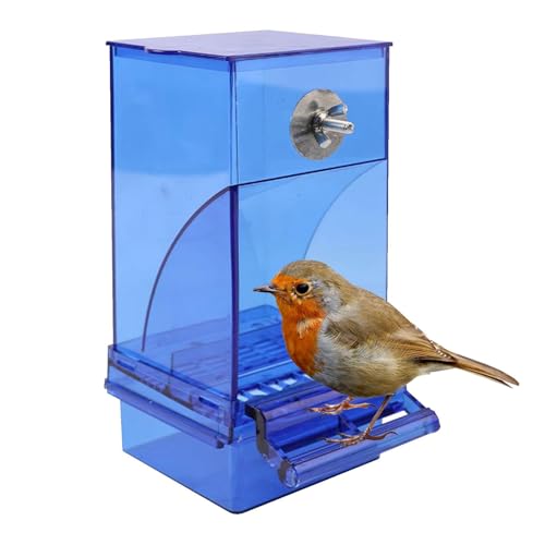 Bird Feeder, Bird Seed Feeder, Bird Seed Food Container, Garden Wild Bird Feeding Station, Automatic Bird Feeder Drinker, Bird Cage Accessories for Most Birds Parrots Canaries Cockatoos von Nmkeqlos