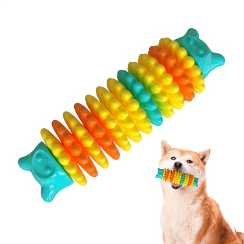 Nmkeqlos Hundezahnspielzeug | Bissfestes Kauspielzeug Hundespielzeug Raupenform Slow Feeder - Hundekaustab, flexibel, Welpen Zahnen Supplies Slow Feeder von Nmkeqlos