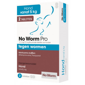 No Worm Pro Hund 12 Tabletten von No Worm