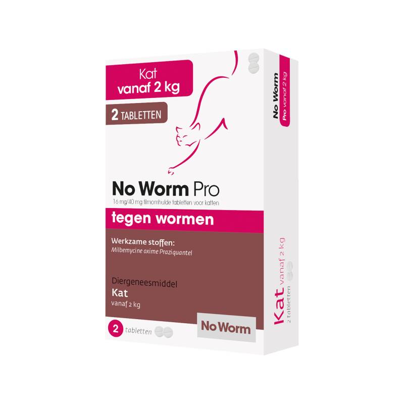 No Worm Pro Kat (Katze) - 2 Tabletten von No Worm