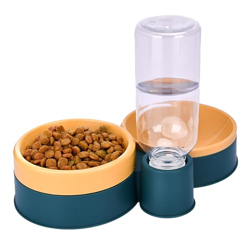 Futter- und Wasserspender für Haustiere, Orange, 1 Stück von Noa Store
