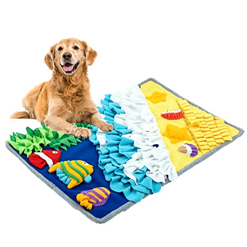 Noaltauk Schnüffelmatte für Hunde, Nasenarbeit, Hundefütterungsmatte, interaktives Hunde-Puzzle-Spielzeug, langsamer Fütterer, Schnüffelmatte für Training und Stressabbau, fördert natürliche von Noaltauk
