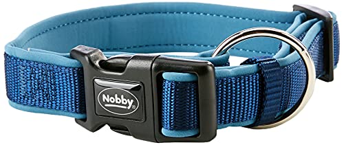 Nobby Halsband Classic Preno, blau / blau L: 30-45 cm, B: 20/25 mm, 1 Stück von Nobby