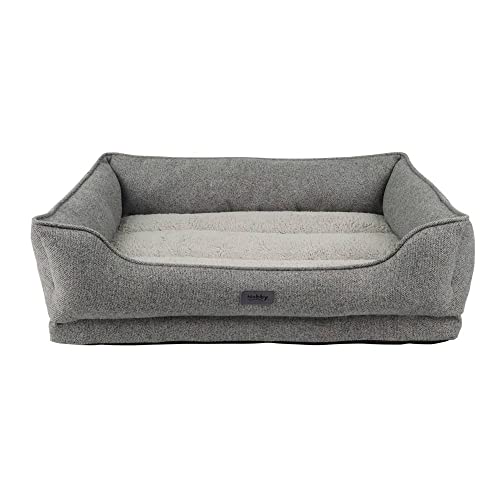 Nobby 61732 Orthopädisches Komfortbett eckig CALBU grau; L x B x H: 71 x 56 x 16+5 cm von Nobby