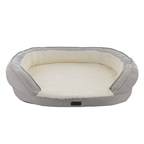 Nobby 61734 Orthopädisches Komfortbett oval AMCA grau; L x B x H: 78 x 62 x 18 cm von Nobby