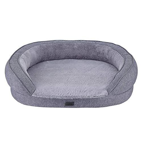 Nobby 61735 Orthopädisches Komfortbett oval AMCA grau; L x B x H: 78 x 62 x 18 cm von Nobby