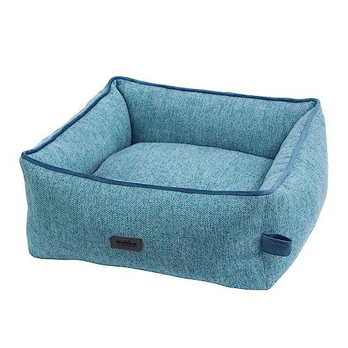 Nobby 61916 Komfortbett eckig LINOU blau L x B x H: 45 x 40 x 18 cm von Nobby