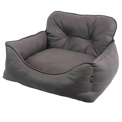 Nobby 61930 Komfortbett eckig ENOCK dunkelgrau L x B x h: 65 x 60 x 21/36 cm von Nobby