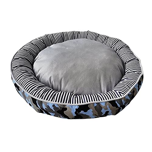 Nobby 62826 Komfortbett Donut Classic Elio blau Camouflage; D x H: Ø 50 x 15 cm von Nobby