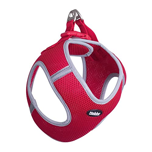 Nobby Mesh Geschirr DELIGHT, rot, XXS: Brust: 20-25 cm, Bauch: 30-35 cm, 10 mm, 1 Stück von Nobby