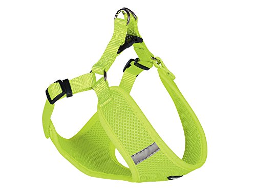 Nobby Geschirr Mesh Reflect, neon gelb, B: 25 mm, L: 69-83 cm + 66 cm, 1 Stück von Nobby