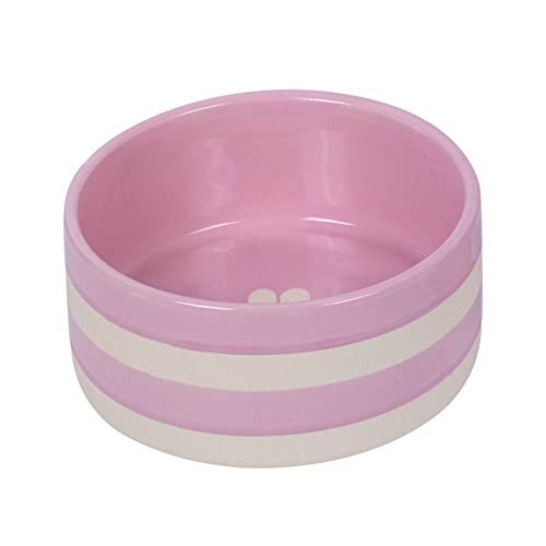 Nobby Keramik Napf Strio, rosa/creme, Ø 18,0 x 7,0 cm, 1,25 l, 1 Stück von Nobby