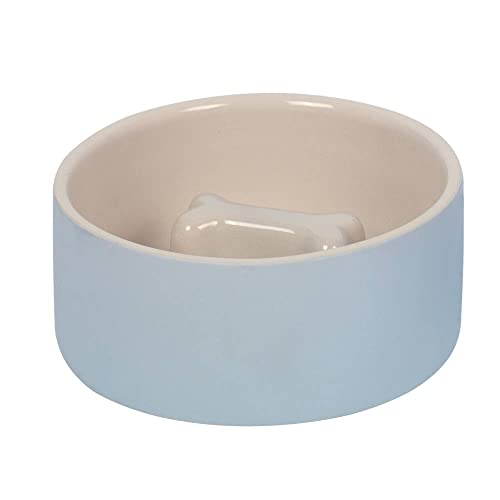 Nobby 82440 Anti-Schlink-Napf Bone grau/Creme; Ø 18 x 7 cm, 1,0 l von Nobby