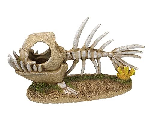 Nobby Aqua Ornaments MONSTERFISCH SKELETT, 22,8 x 8,5 x 13 cm, 1 Stück von Nobby