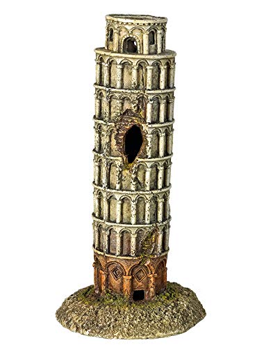 Nobby Aqua Ornaments SCHIEFER TURM VON PISA, 9 x 9 x 17,7 cm, 1 Stück von Nobby