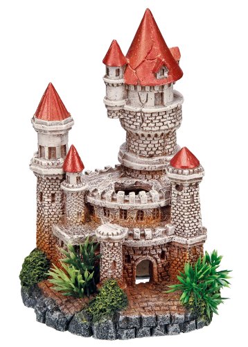 Nobby Aqua Ornaments SCHLOSS mit Pflanzen, 12 x 10,5 x 18 cm, 1 Stück von Nobby