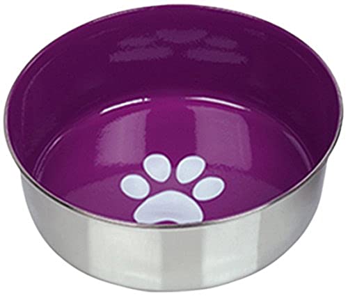 Nobby Edelstahlnapf HEAVY PAW, rutschfest lila Ø 17,0 cm 1,15 ltr. von Nobby