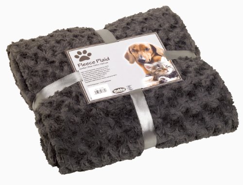 Nobby Fleece Plaid "SUPER SOFT" grau M 100 x 150 cm von Nobby