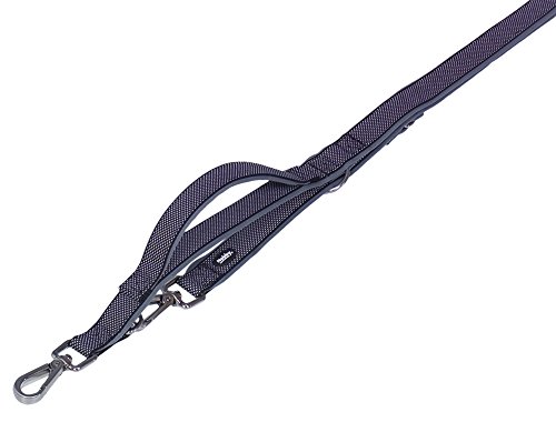 Nobby Führleine mit Kurzführer Classic Preno Royal, schwarz L: 200 cm, B: 25/35 cm, 1 Stück von Nobby