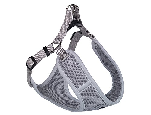 Nobby Geschirr Mesh Reflect, grau B: 10mm, L: 28-33cm + 32cm, 1 Stück von Nobby