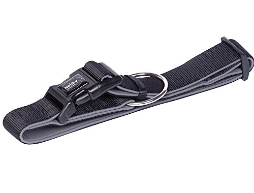 Nobby Halsband Classic Preno EXTRA, schwarz L: 55-70 cm, B: 38/40 mm, 1 Stück von Nobby