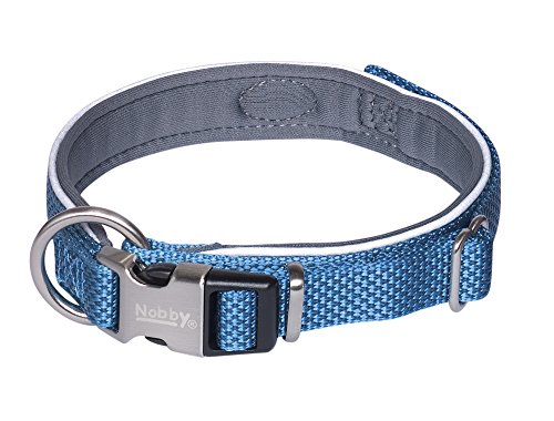 Nobby Halsband Classic Preno Royal, blau L: 28-34 cm, B: 15/20 mm, 1 Stück von Nobby