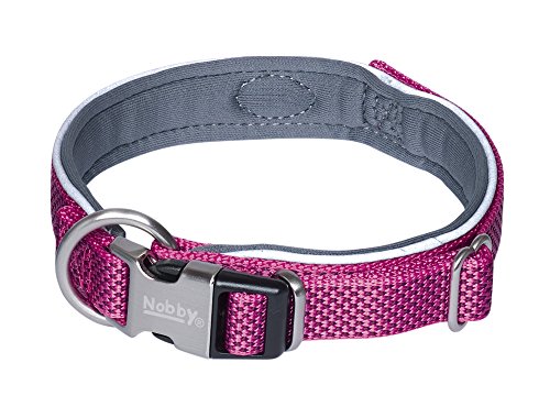 Nobby Halsband Classic Preno Royal, himbeere L: 28-34 cm, B: 15/20 mm, 1 Stück von Nobby