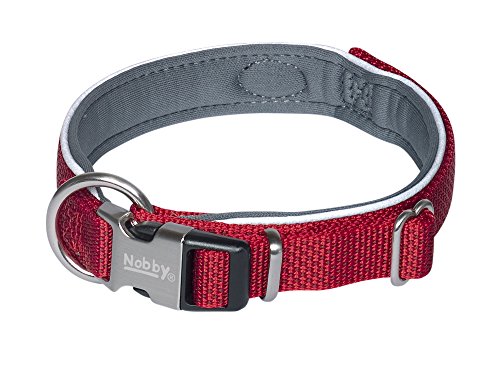 Nobby Halsband Classic Preno Royal, rot L: 45-55 cm, B: 25/35 mm, 1 Stück von Nobby