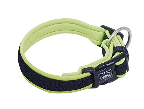 Nobby Halsband Mesh Preno, neon gelb L: 20-30 cm, B: 15/20 mm, 1 Stück von Nobby