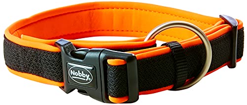 Nobby Halsband Mesh Preno, neon orange L: 40-55 cm, B: 25/35 mm, 1 Stück von Nobby