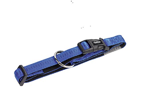 Nobby Halsband Soft Grip, blau L: 50/65 cm, B: 25 mm, 1 Stück von Nobby