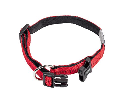 Nobby Halsband Soft Grip, rot L: 40/55 cm, B: 25 mm, 1 Stück von Nobby