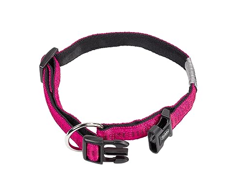 Nobby Halsband Soft Grip, fuchsia / schwarz L: 20-30 cm, B: 10 mm, 1 Stück von Nobby