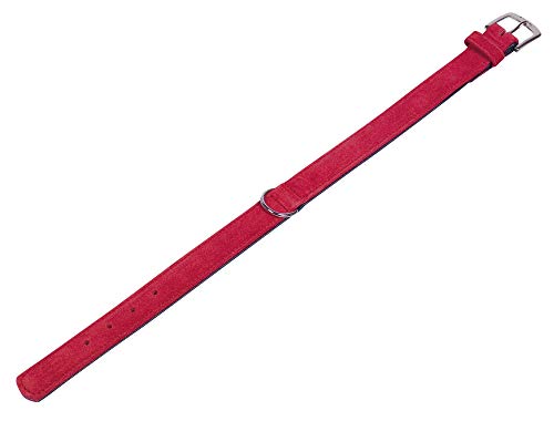 Nobby Halsband VELOURS, rot (Lollipop), 47 cm (38-44 cm), 22/25 mm, 1 Stück von Nobby