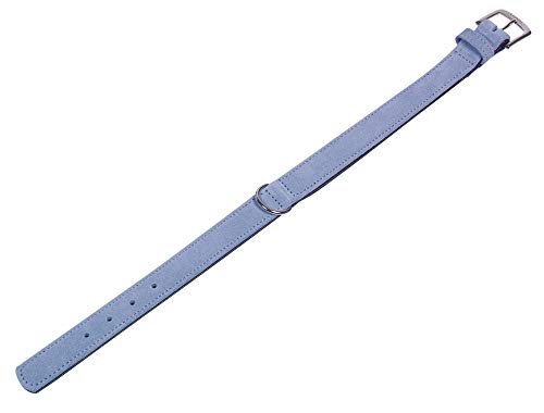 Nobby Halsband VELOURS, hellblau (Sky), 60 cm (50-58 cm), 28/32 mm, 1 Stück von Nobby