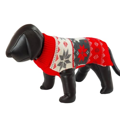 Nobby Hundepullover 'Snowflake', rot, 45 cm von Nobby