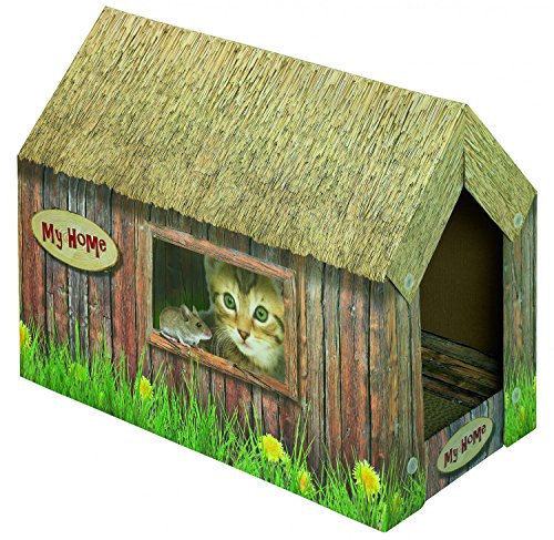 Nobby 71993 Katzenhaus aus Karton 49 x 26 x 36 cm von Nobby