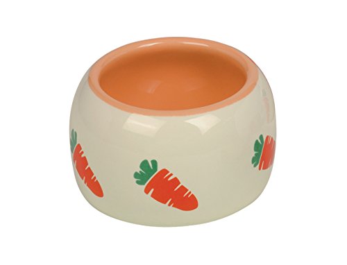Nobby Keramik Futtertrog CARROT, beige / orange 250 ml, 1 Stück von Nobby