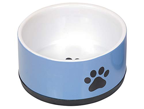 Nobby Keramik Napf Paw, blau Ø 17 x 8 cm, 1,10 l, 1 Stück von Nobby