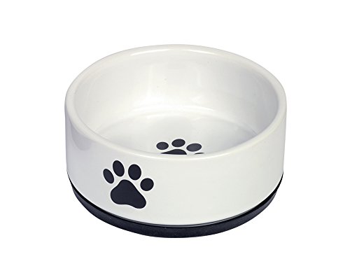 Nobby Keramik Napf Paw, schwarz/weiß Ø 14 x 6,5 cm, 1 Stück von Nobby