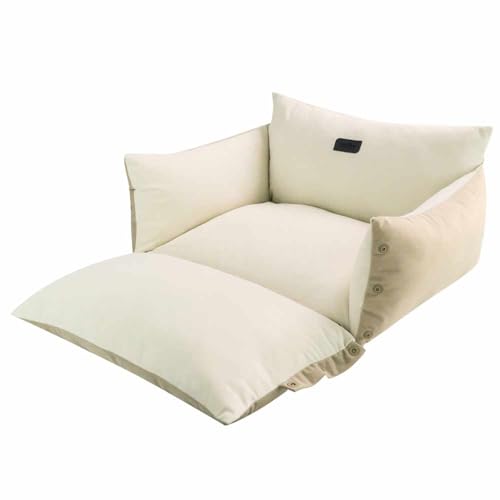 Nobby Komfort Bett 2 in 1 Alin beige 90 x 75 x 26 + 11 von Nobby