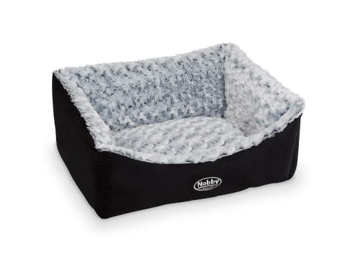 Nobby Komfort Bett eckig "ARUSHA" schwarz L x B x H: 45 x 40 x 18 cm von Nobby