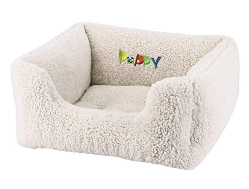 Nobby Komfort Bett eckig Puppy elfenbeinfarben 45 x 40 x 18 cm von Nobby