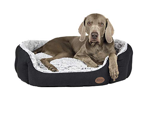 Nobby Komfort Bett oval "CACHO" dunkelgrau L x B x H: 45 x 40 x 19 cm von Nobby