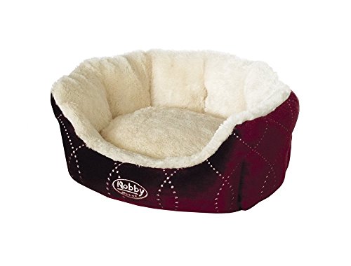 Nobby Komfort Bett oval "CENO" weinrot L x B x H: 45 x 40 x 19 cm von Nobby