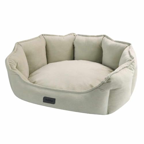 Nobby Komfort Bett oval Cordo beige 45 x 40 x 19 cm von Nobby