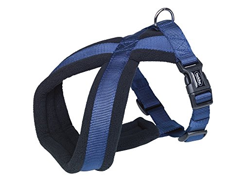 Nobby Komfort Geschirr Classic, blau Bauch: 45-70 cm, B: 25/50 mm, 1 Stück von Nobby