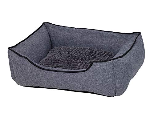 Nobby Komfortbett eckig Classic Moppy grau 60 x 50 x 18 cm von Nobby