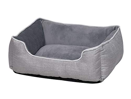 Nobby Komfortbett eckig Classic Purna grau 60 x 50 x 18 cm von Nobby