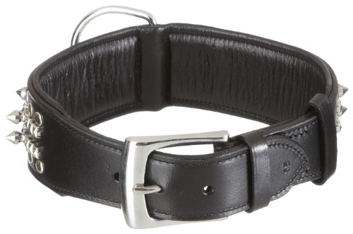 Nobby Leder Halsband DELGADO, schwarz 55 cm (48-53 cm), 50 mm, 1 Stück von Nobby